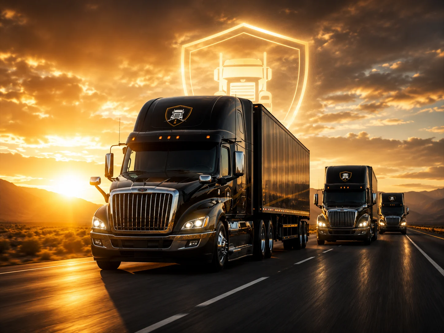Professional CDL driver and commercial truck protected by CDL Partner Company