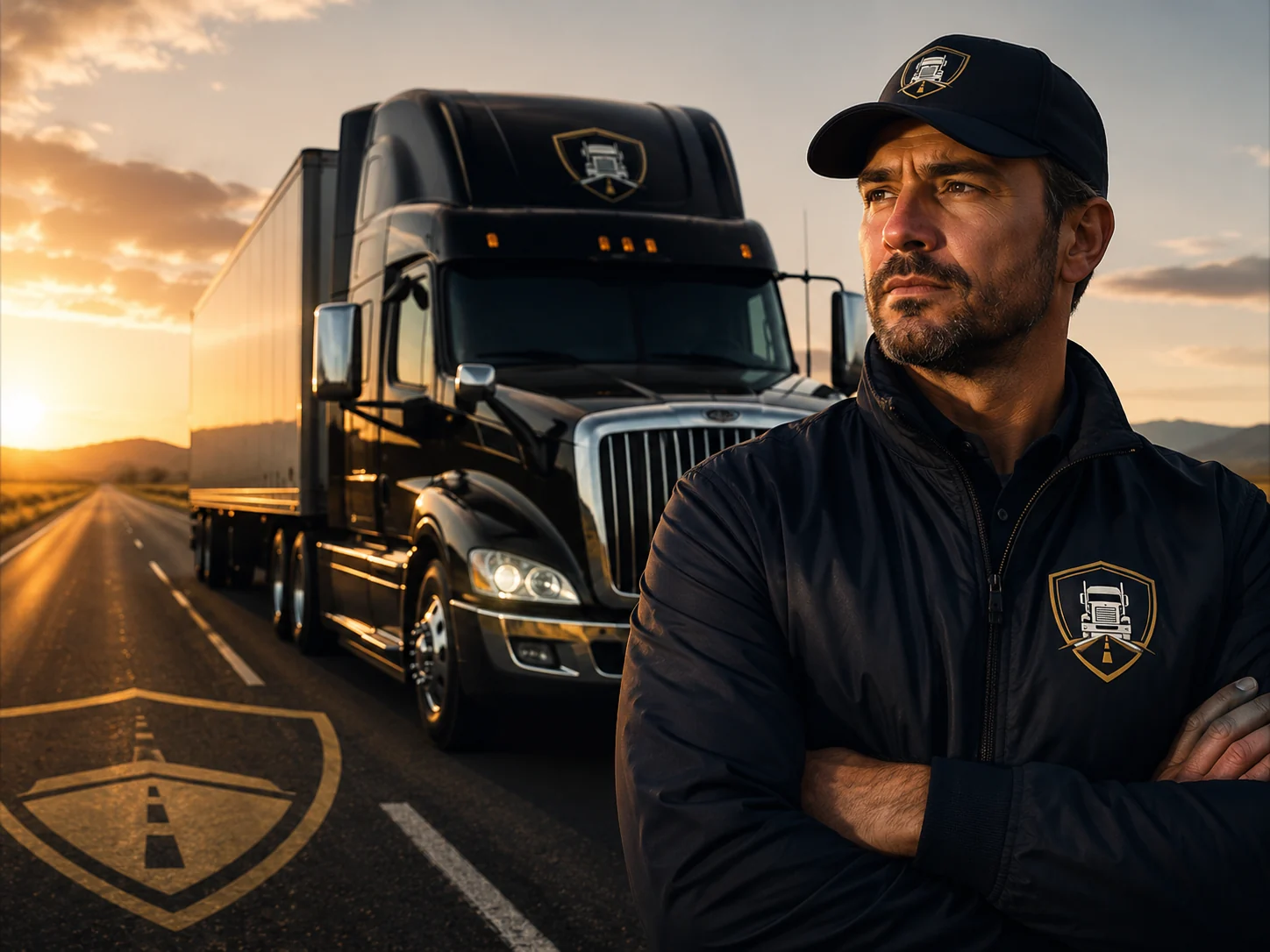 Professional CDL driver with commercial trucks